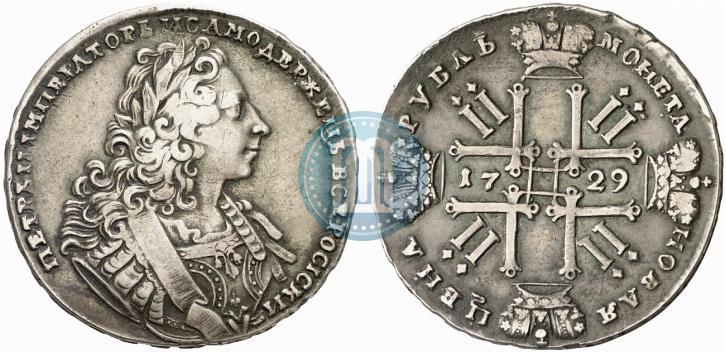 Фото 1 рубль 1729 года  "Тип 1729"