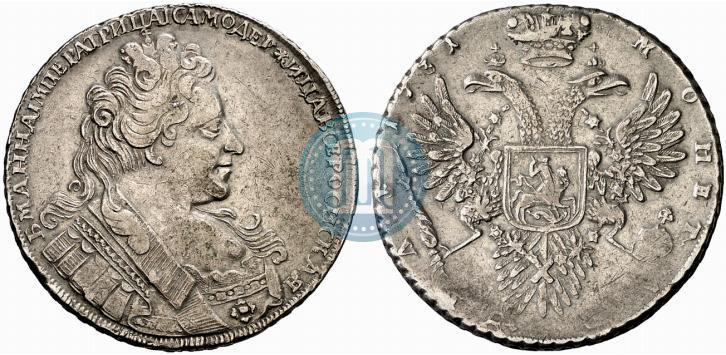 Picture 1 rouble 1731 year  
