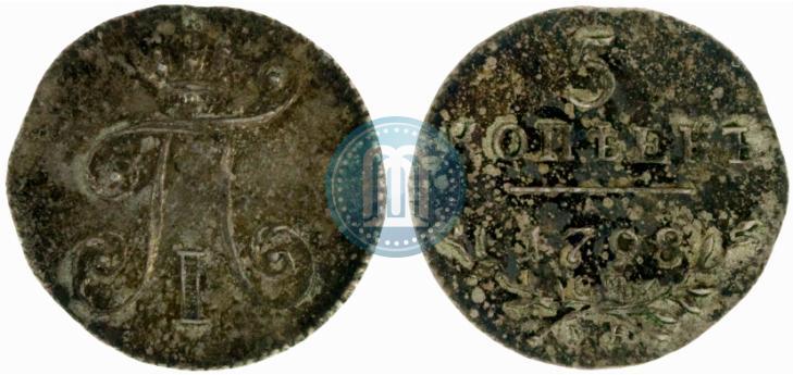 Фото 5 копеек 1798 года СМ-МБ 