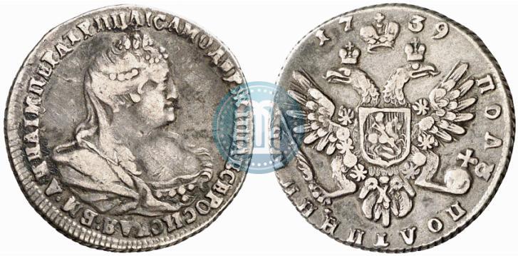 Фото Полуполтинник 1739 года  