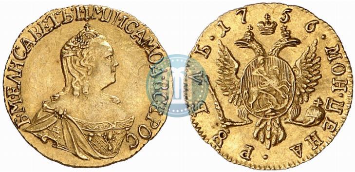 Фото 1 рубль 1756 года  