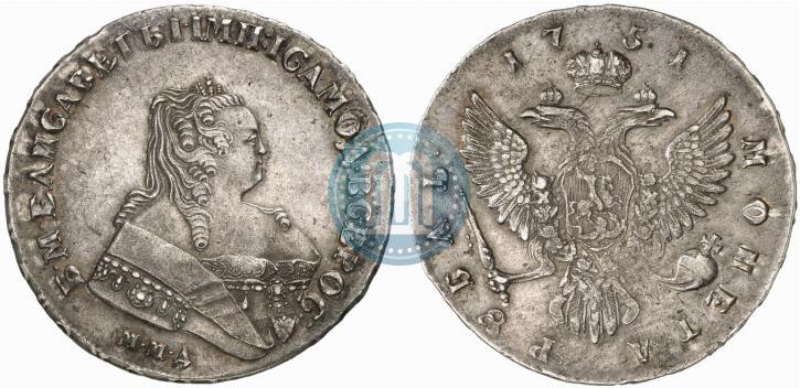 Picture 1 rouble 1751 year ММД 