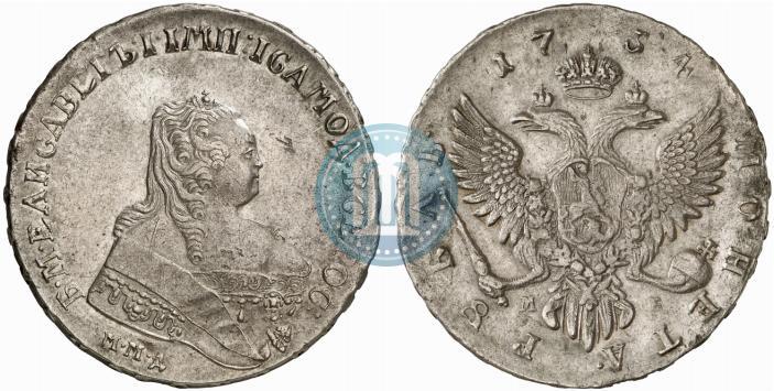 Picture 1 rouble 1754 year ММД-МБ 