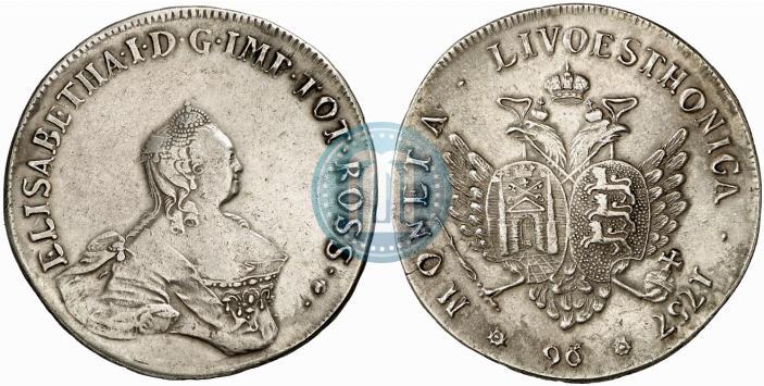 Фото 96 копеек 1757 года  "Ливонез"