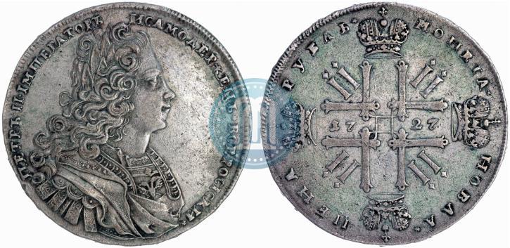 Picture 1 rouble 1727 year  "Moscow type"