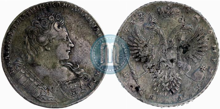 Picture 1 rouble 1732 year  