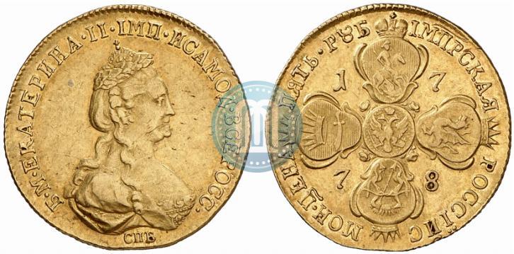 Фото 5 рублей 1778 года СПБ 