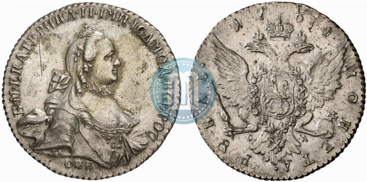 Picture 1 rouble 1764 year СПБ-СА 