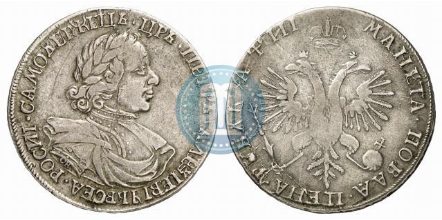 Фото 1 рубль 1718 года OK-L 