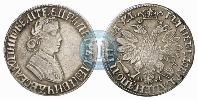 Picture Poltina 1704 year МД "Portrait by F. Alekseev"