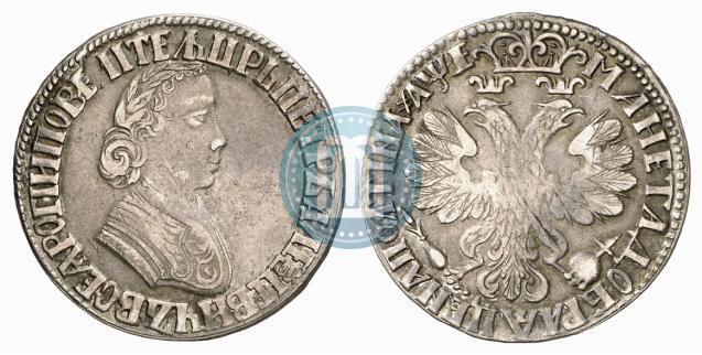 Picture Poltina 1705 year  "Portrait by F. Alekseev"