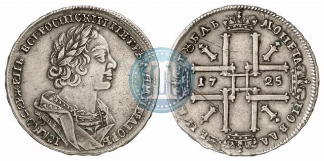 Picture 1 rouble 1725 year OK "Portrait in ancient armour"