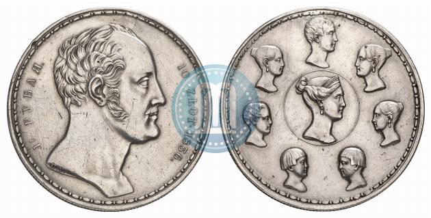 Picture 1,5 roubles - 10 złotych 1836 year П.У. "Family rouble"