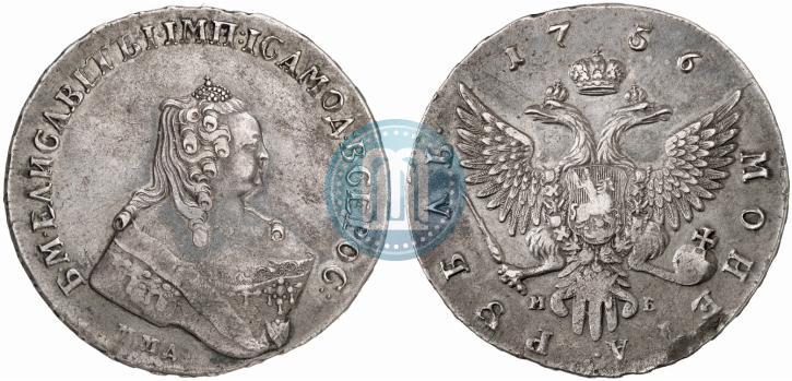 Picture 1 rouble 1756 year ММД-МБ 