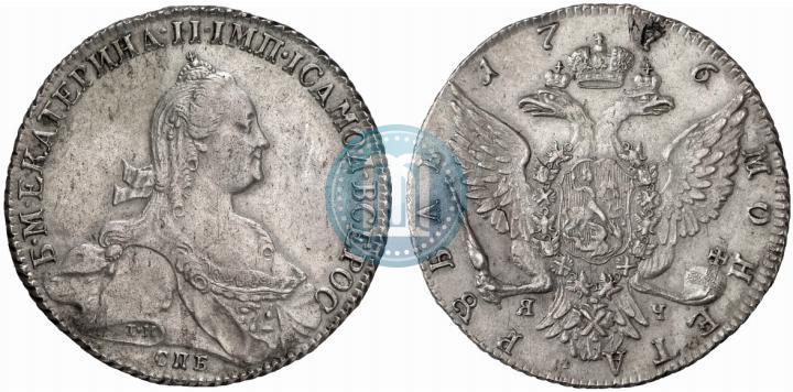 Picture 1 rouble 1776 year СПБ-ЯЧ 