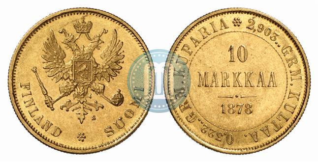 Picture 10 markkaa 1878 year S 