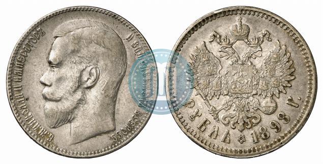 Picture 1 rouble 1898 year (**) 