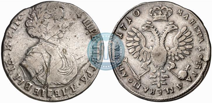 Picture Poltina 1710 year  "Portrait of 1707"