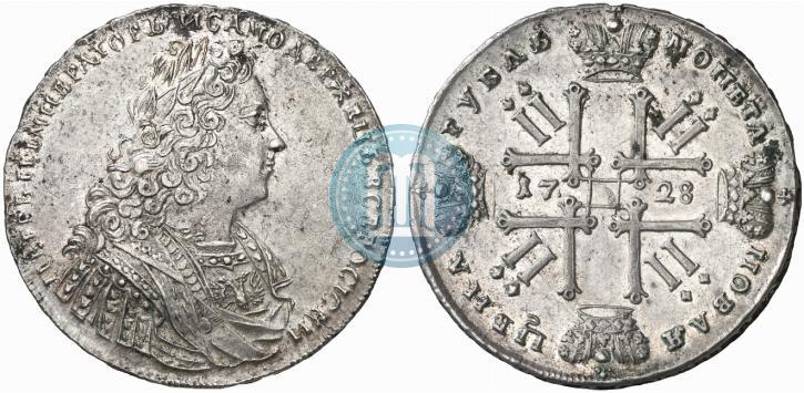 Picture 1 rouble 1728 year  "Type of 1728"