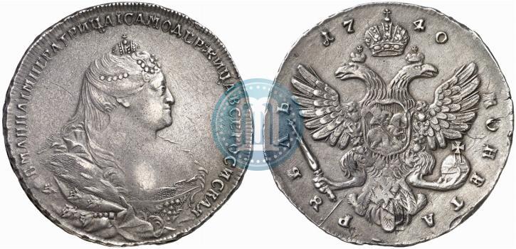 Picture 1 rouble 1740 year  "Moscow type"