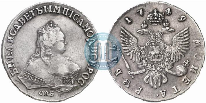 Picture 1 rouble 1749 year СПБ 