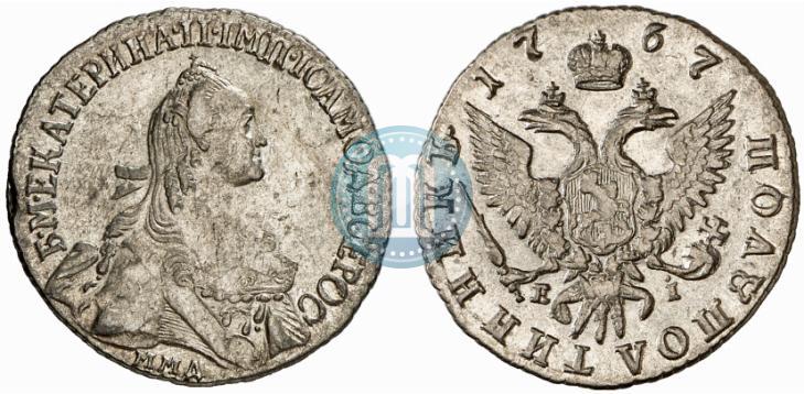 Фото Полуполтинник 1767 года ММД-EI 