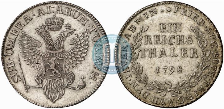 Фото Ein reichsthaler 1798 года  "Княжество Йевер"