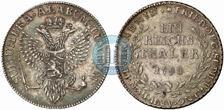 Picture Ein reichsthaler 1798 year  "Dutchy of Jever"