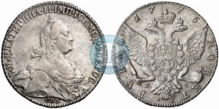 Picture 1 rouble 1776 year СПБ-ЯЧ 