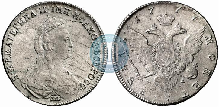Picture 1 rouble 1777 year СПБ-ФЛ 