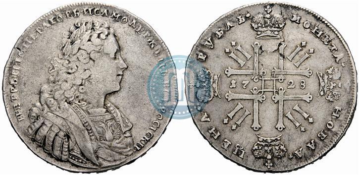 Picture 1 rouble 1728 year  "Type of 1728"