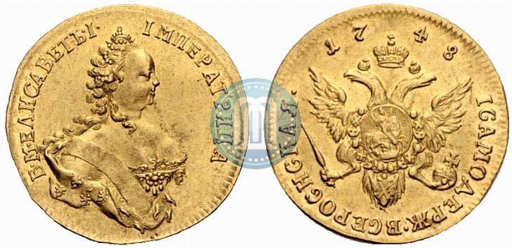Picture 1 ducat 1748 year  