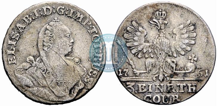 Picture 1/3 Thaler 1761 year  