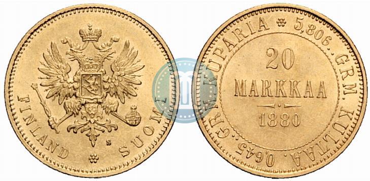 Picture 20 markkaa 1880 year S 
