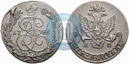 Picture 5 kopecks 1786 year КМ 
