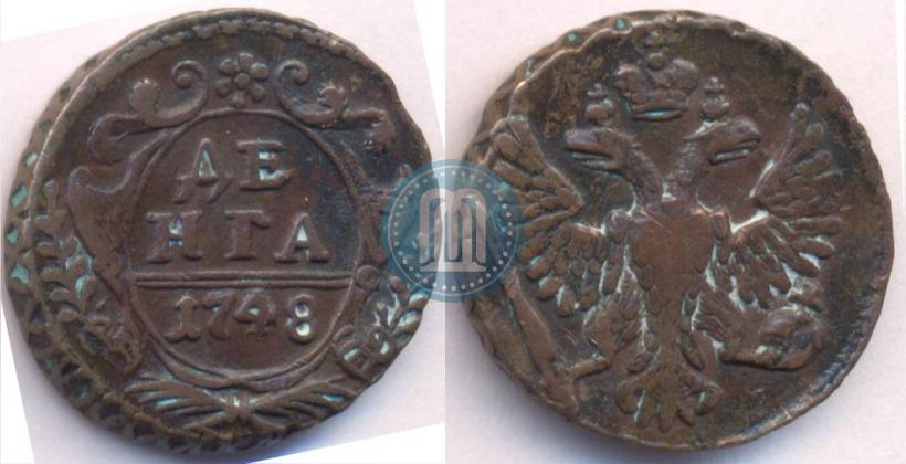 Фото Денга 1748 года  