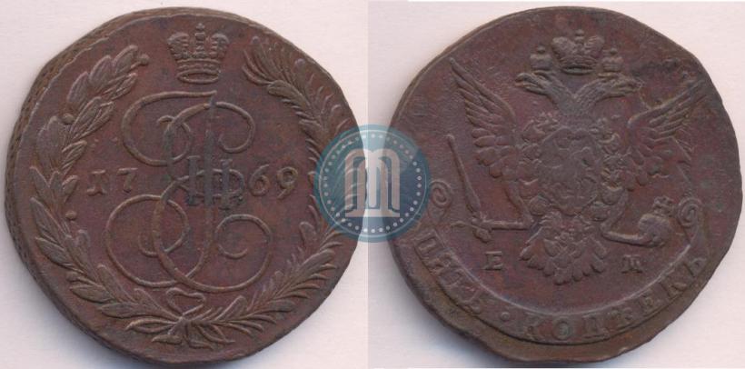 Picture 5 kopecks 1769 year ЕМ 