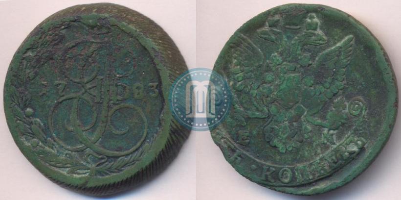 Picture 5 kopecks 1783 year ЕМ 