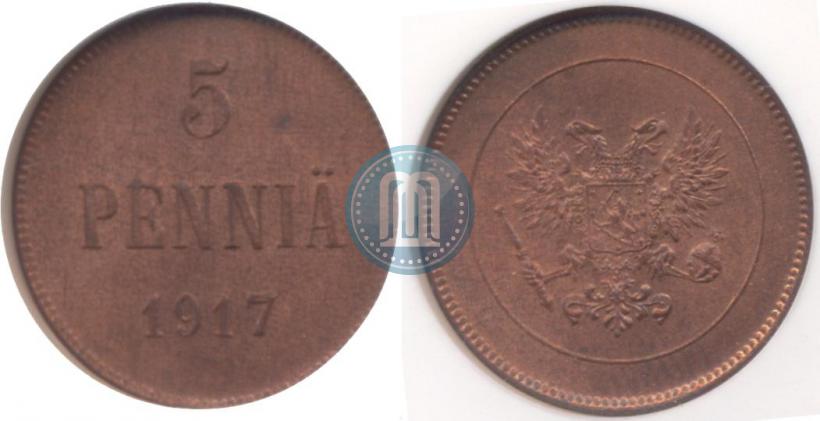 Фото 5 пенни 1917 года  