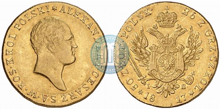 Picture 50 złotych 1817 year IB 