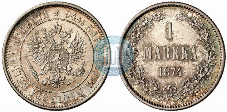 Фото 1 марка 1874 года S 