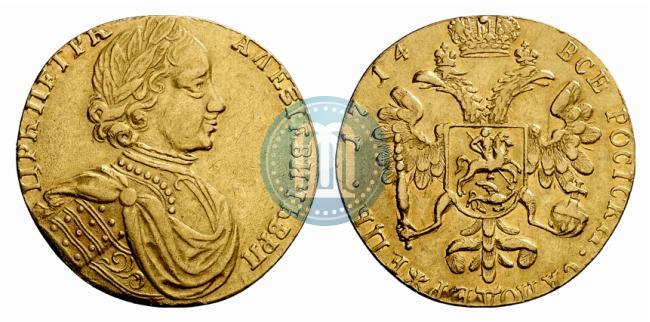 Picture 2 ducats 1714 year  
