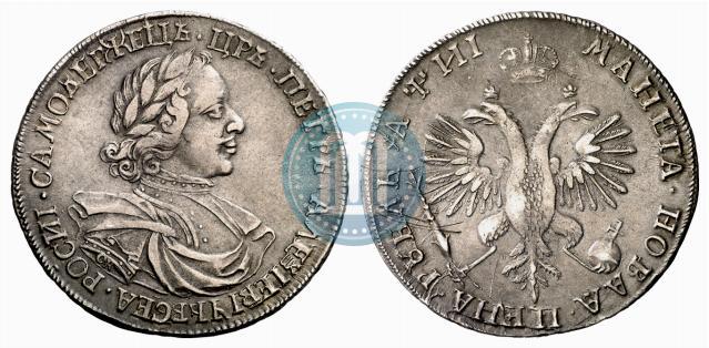 Picture 1 rouble 1718 year OK-L 