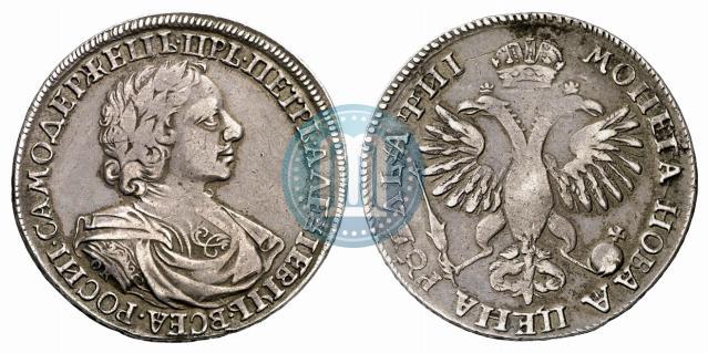 Picture 1 rouble 1718 year OK-L 