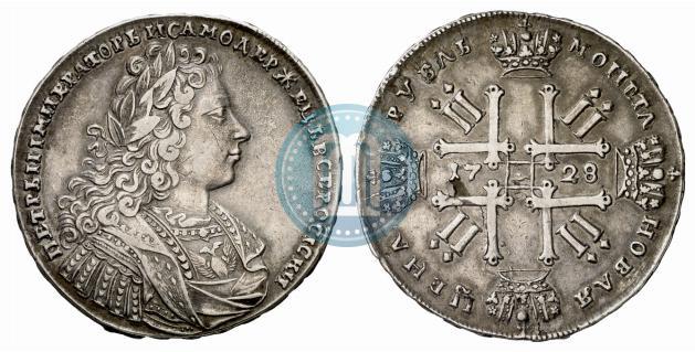 Picture 1 rouble 1728 year  "Type of 1728"