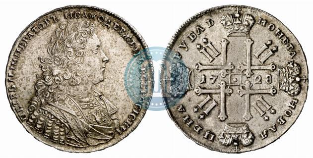 Picture 1 rouble 1728 year  "Type of 1728"