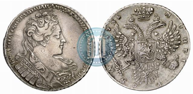 Picture 1 rouble 1731 year  