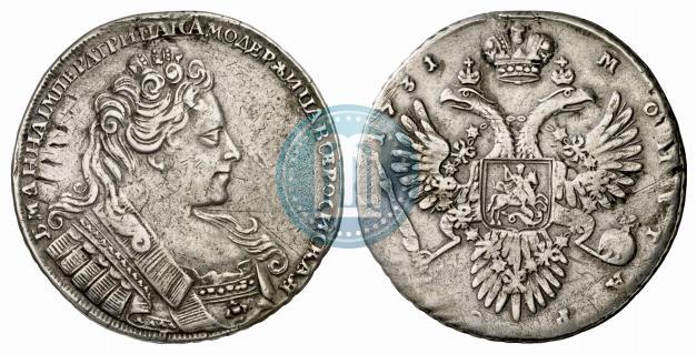 Picture 1 rouble 1731 year  