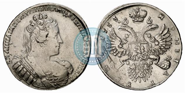 Picture 1 rouble 1733 year  