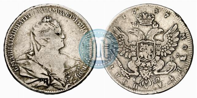 Picture Poltina 1737 year  "Moscow type"